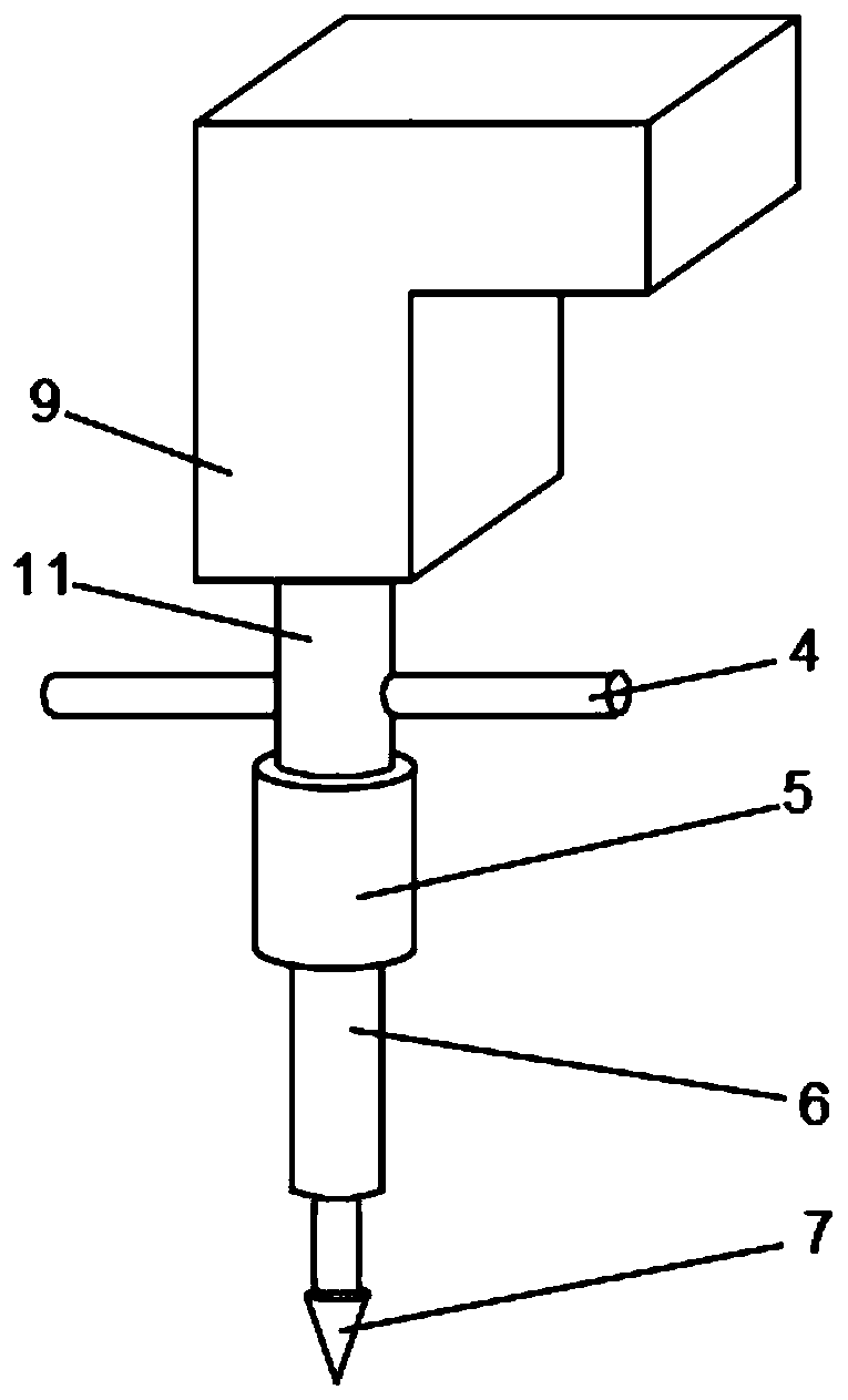 Electric ground anchor hammering installation device