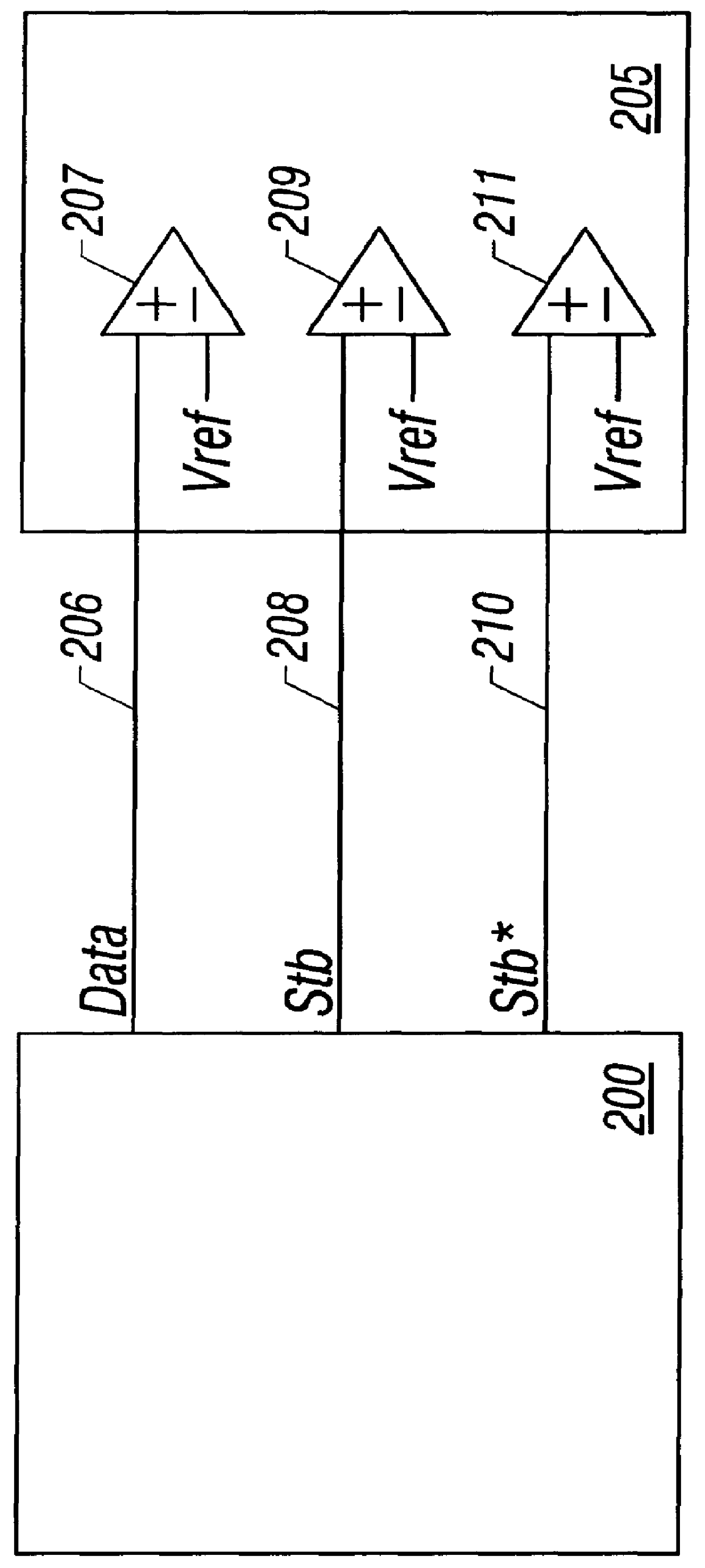 Computer system with a semi-differential bus signaling scheme