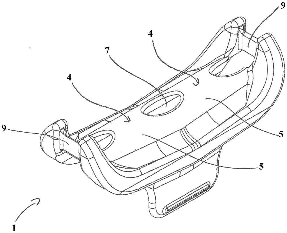 Device for shielding teeth to be treated