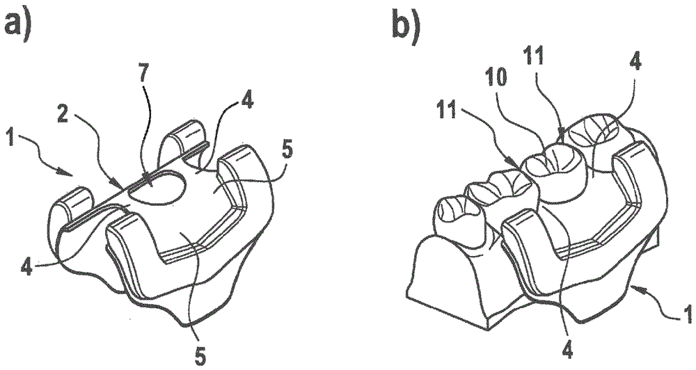 Device for shielding teeth to be treated