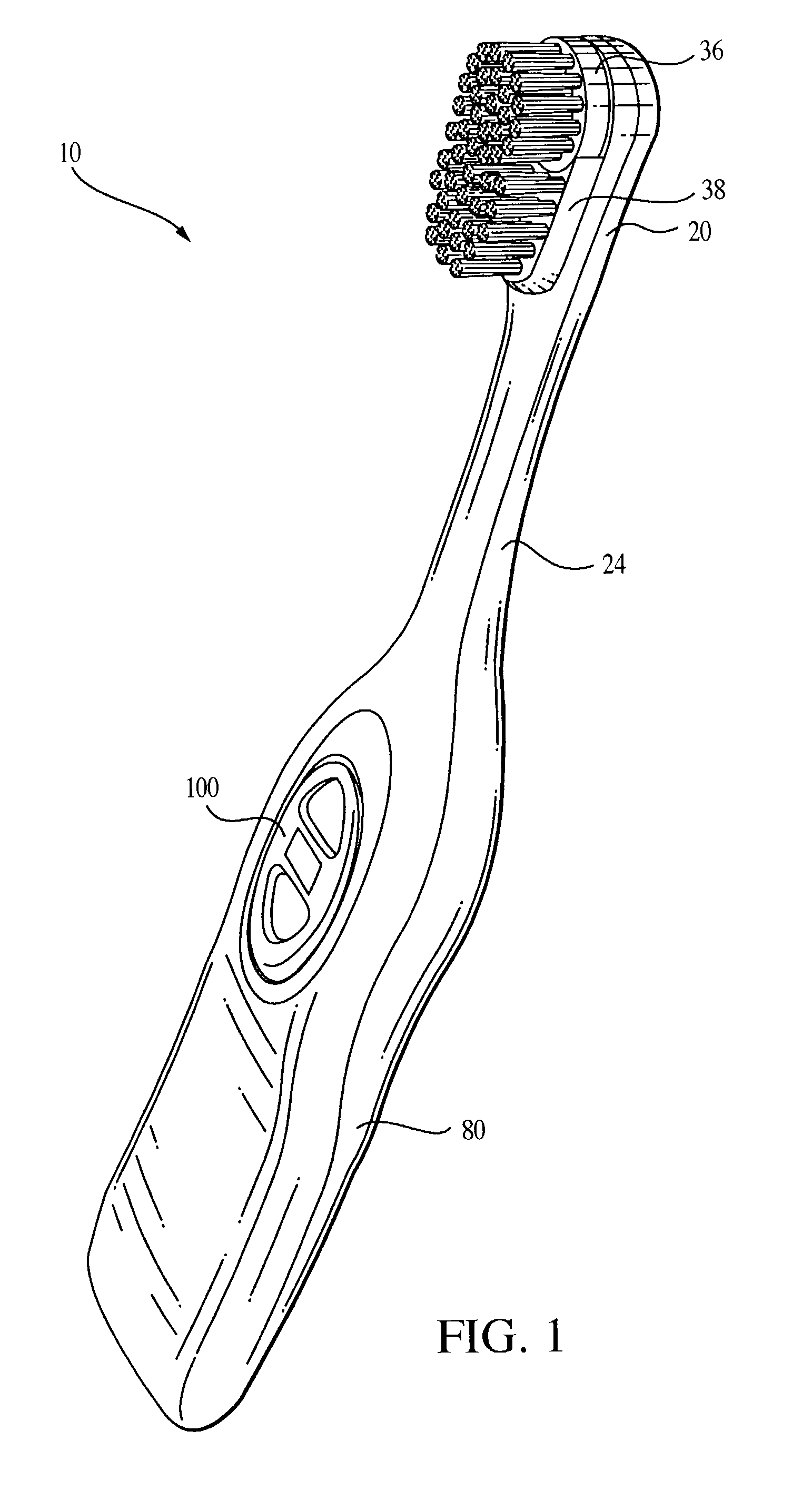 Electric toothbrushes and packages containing same