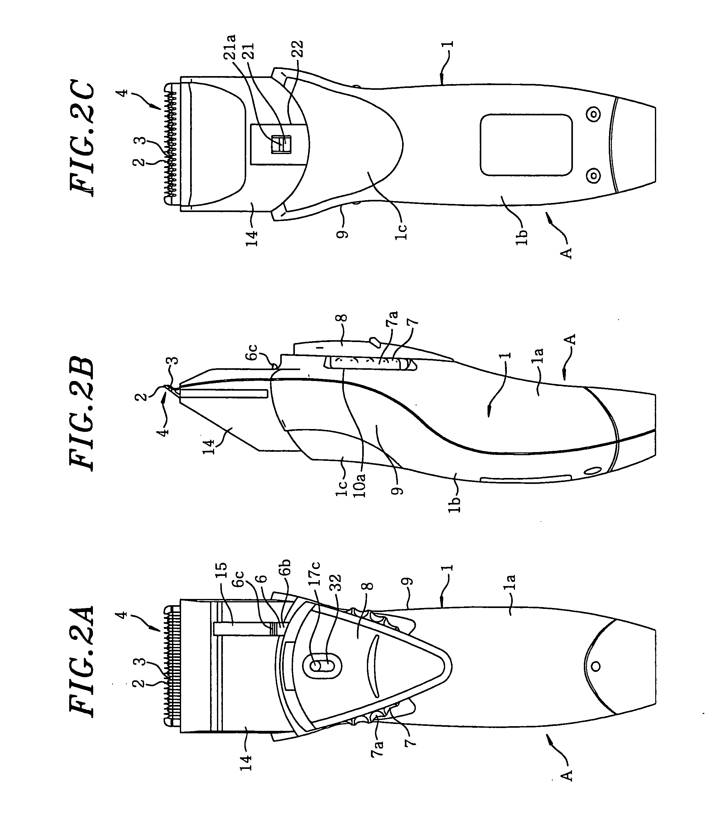 Hair trimmer with rattle dampening structure