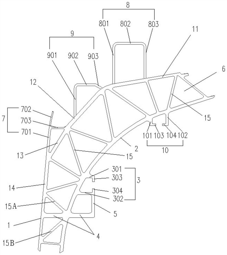 Side top sectional material, railway vehicle body and railway vehicle