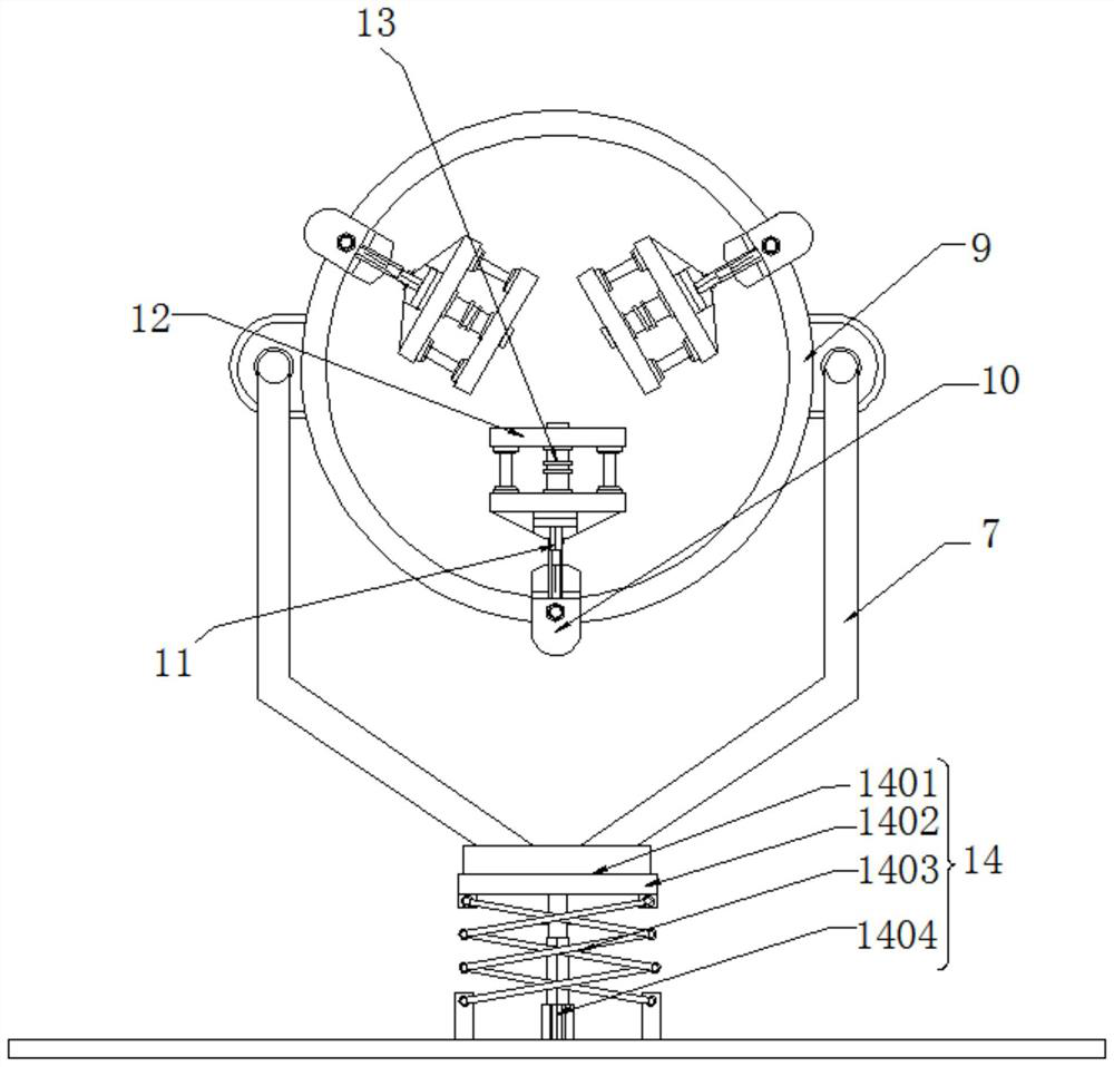 Operating platform with clamping structure for assembling motor