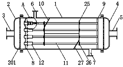 Diversion plate and anti-vortex device integration based condenser