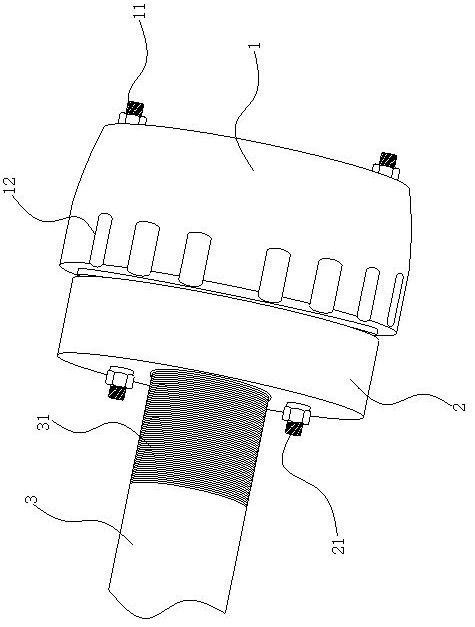 Threaded guide sleeve structure suitable for hydraulic oil cylinder