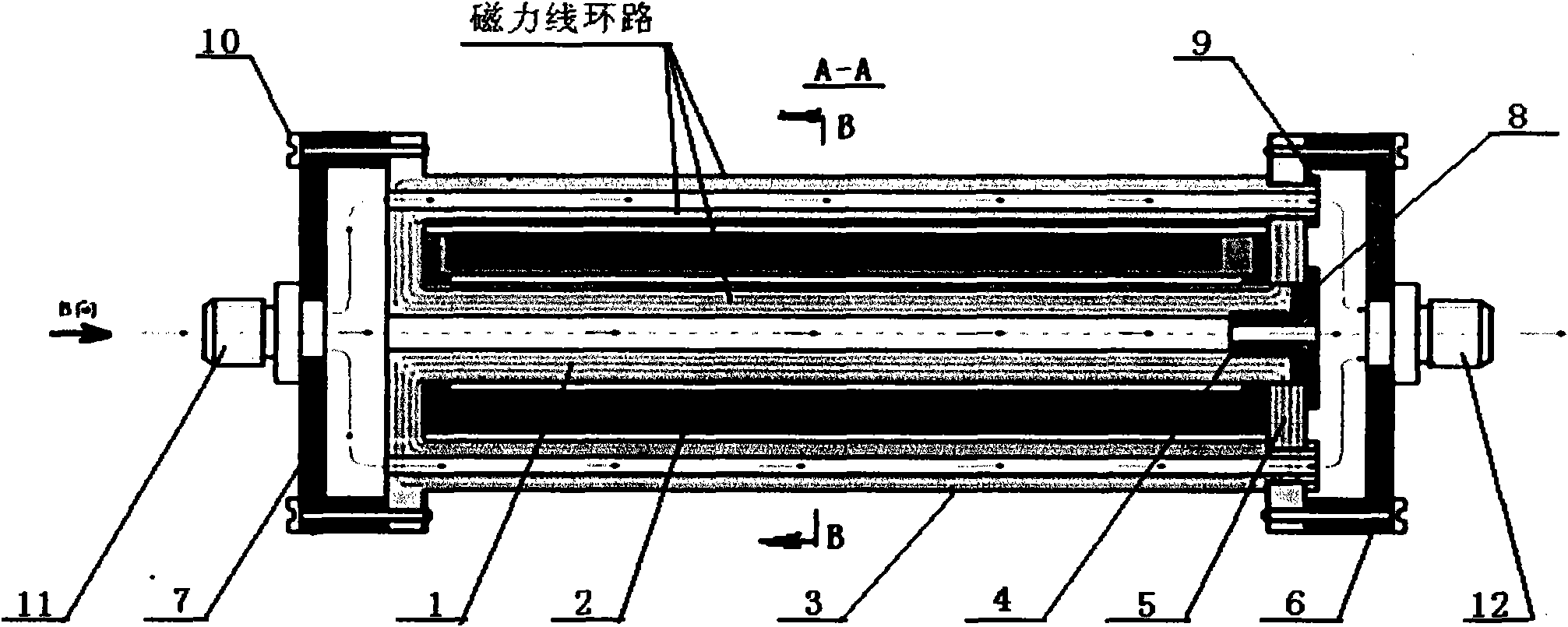 Zero-carbon, flameless and energy-saving power-frequency electromagnetic induction type water heater