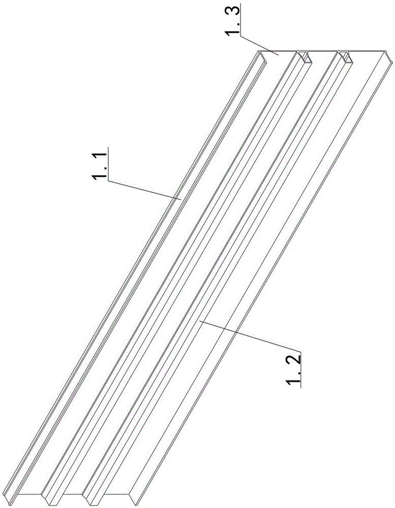 Aluminum alloy formwork trapezoid cross section profile and unit formwork structure of aluminum alloy formwork