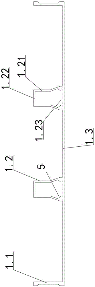 Aluminum alloy formwork trapezoid cross section profile and unit formwork structure of aluminum alloy formwork