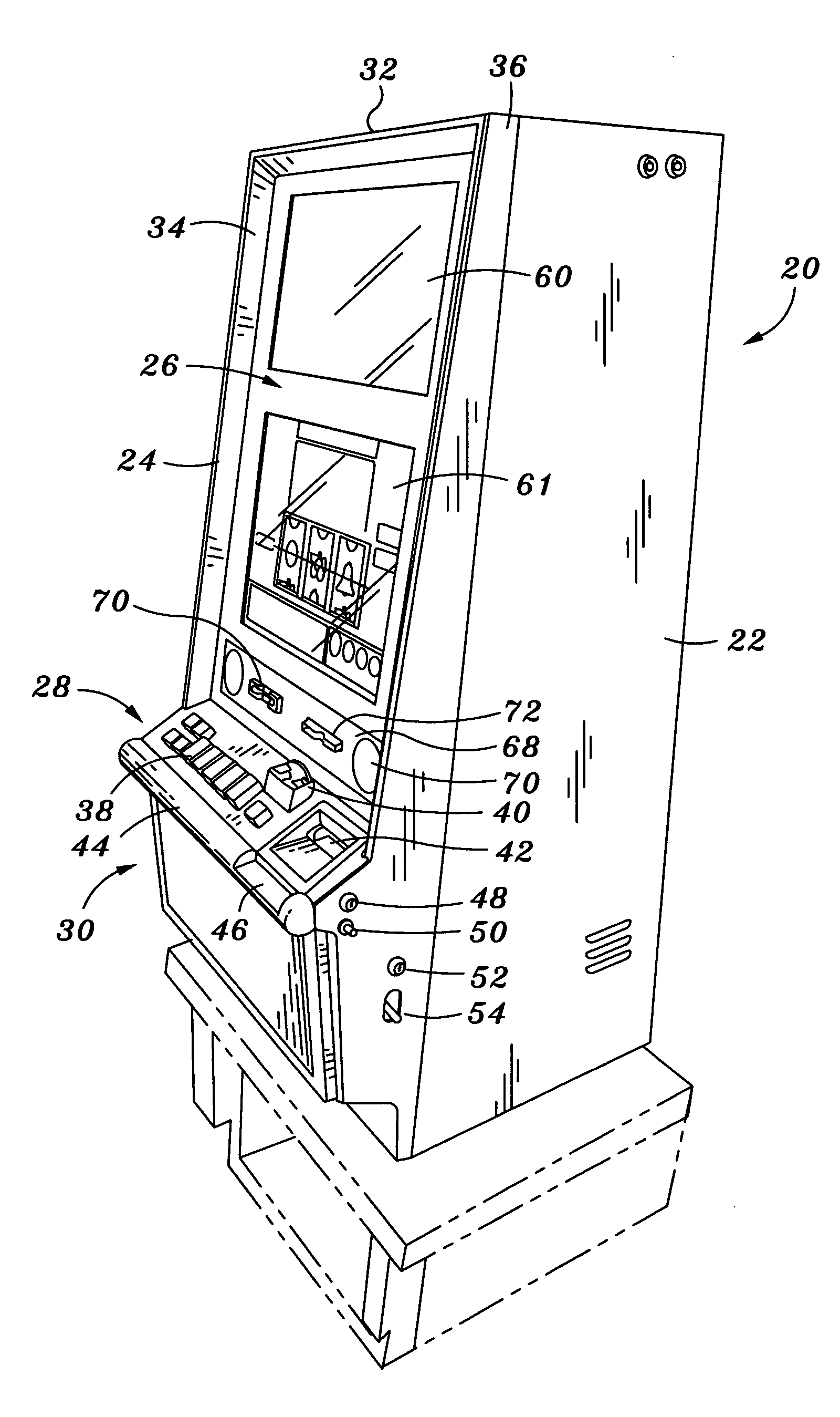 Gaming machine configured for component accessibility