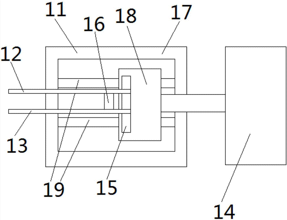 Cement packaging bag opening part automatic processing device