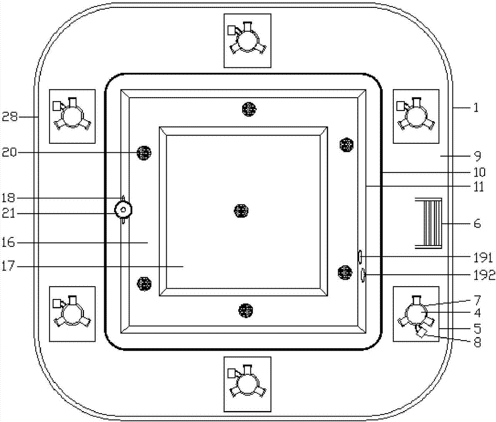 Crab breeding pond capable of being automatically adjusted and lifted