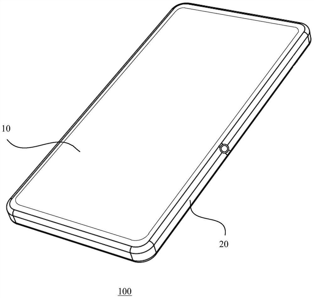 Flexible display device and manufacturing method thereof, and electronic equipment