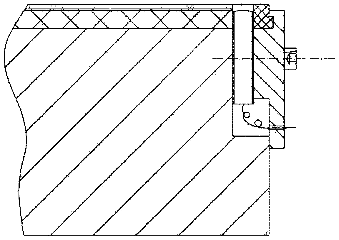 Apparatus and method for composite material thrust bearing online monitoring oil film temperature