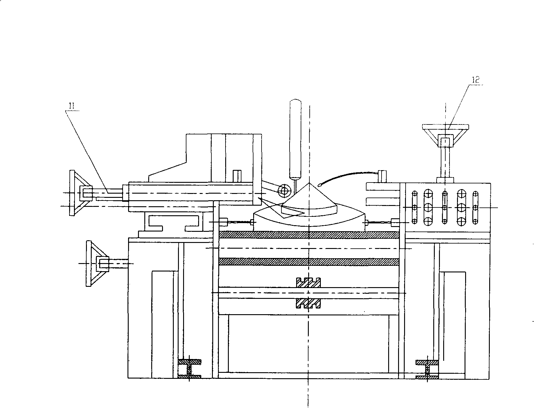 Helical blade rolling mill