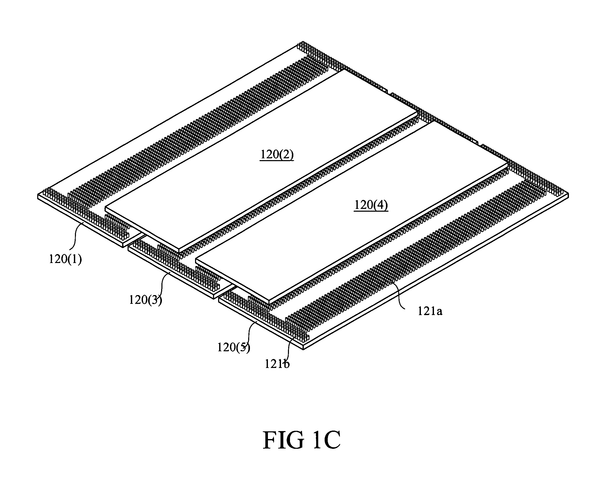 Multi-chip configuration to connect flip-chips to flip-chips