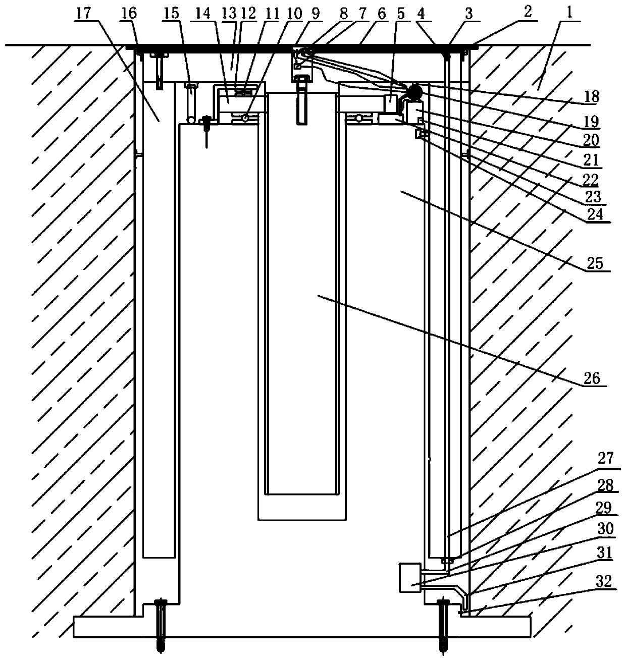 Intelligent electric liftable roadblock column