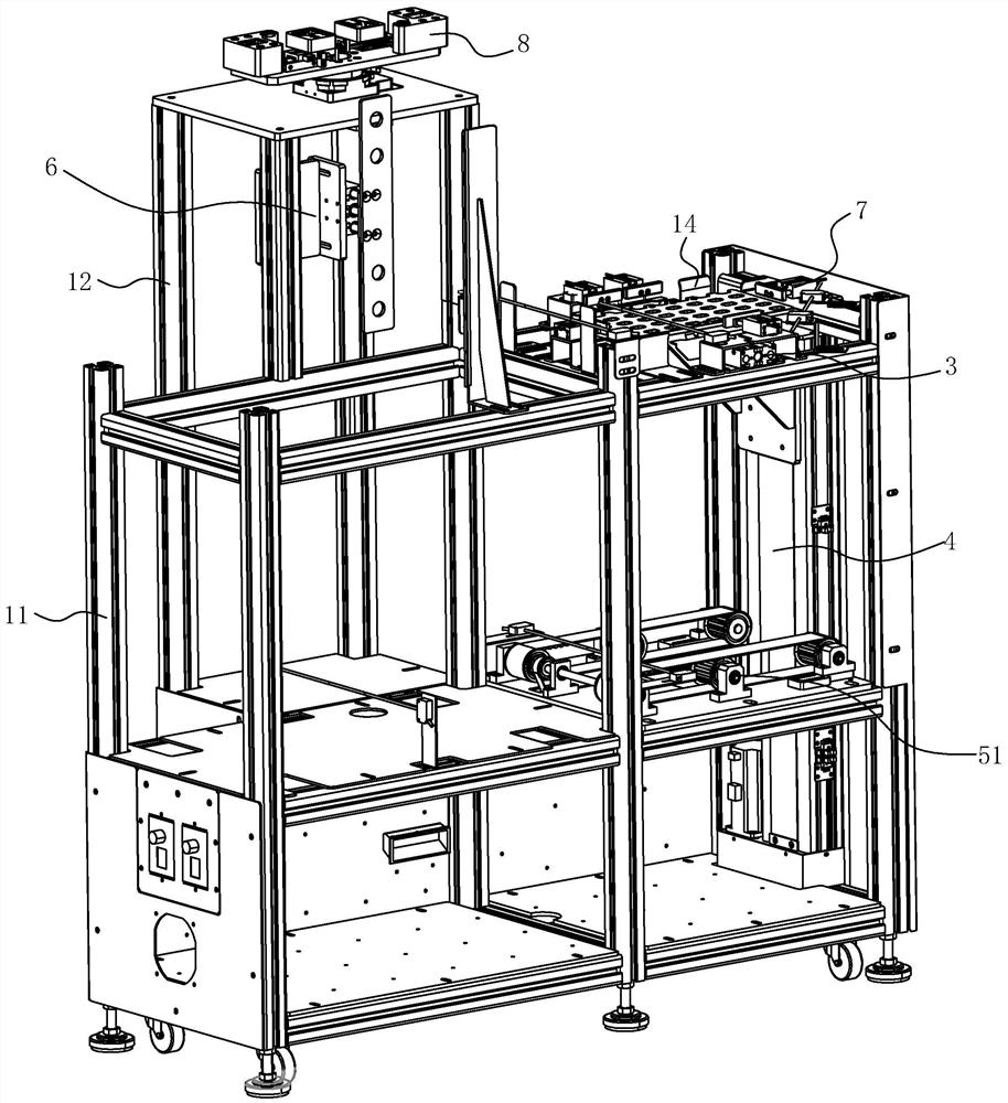 Automatic tray placing stock bin