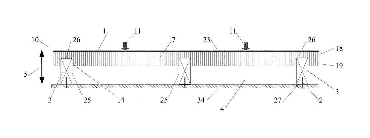 Stiffened frame supported panel