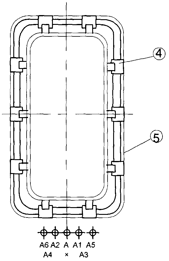 Amorphous alloy dry-type transformer coil insulating structure and method of removing local discharge signal noise