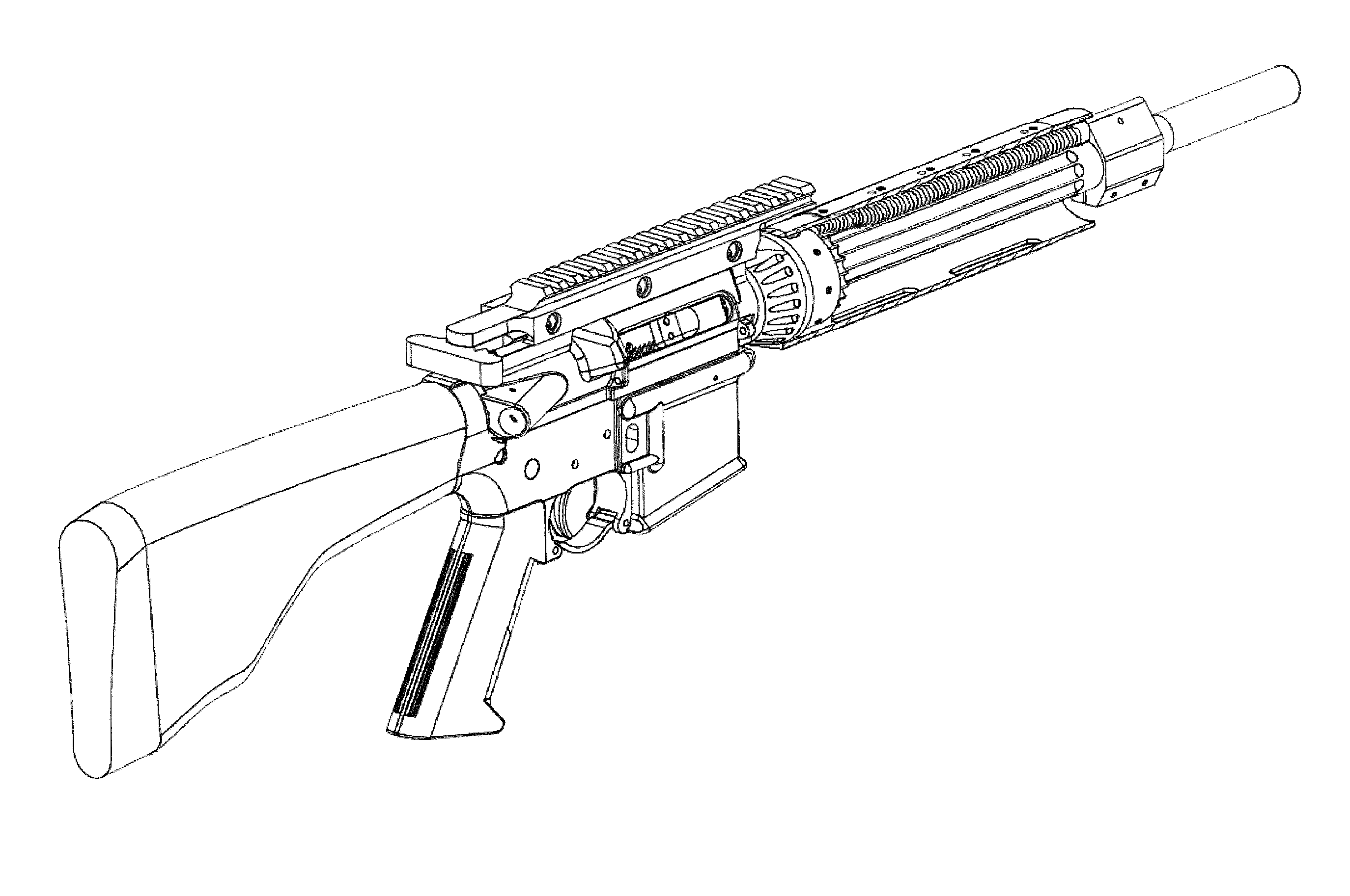 Coiled cover for firearm gas tube