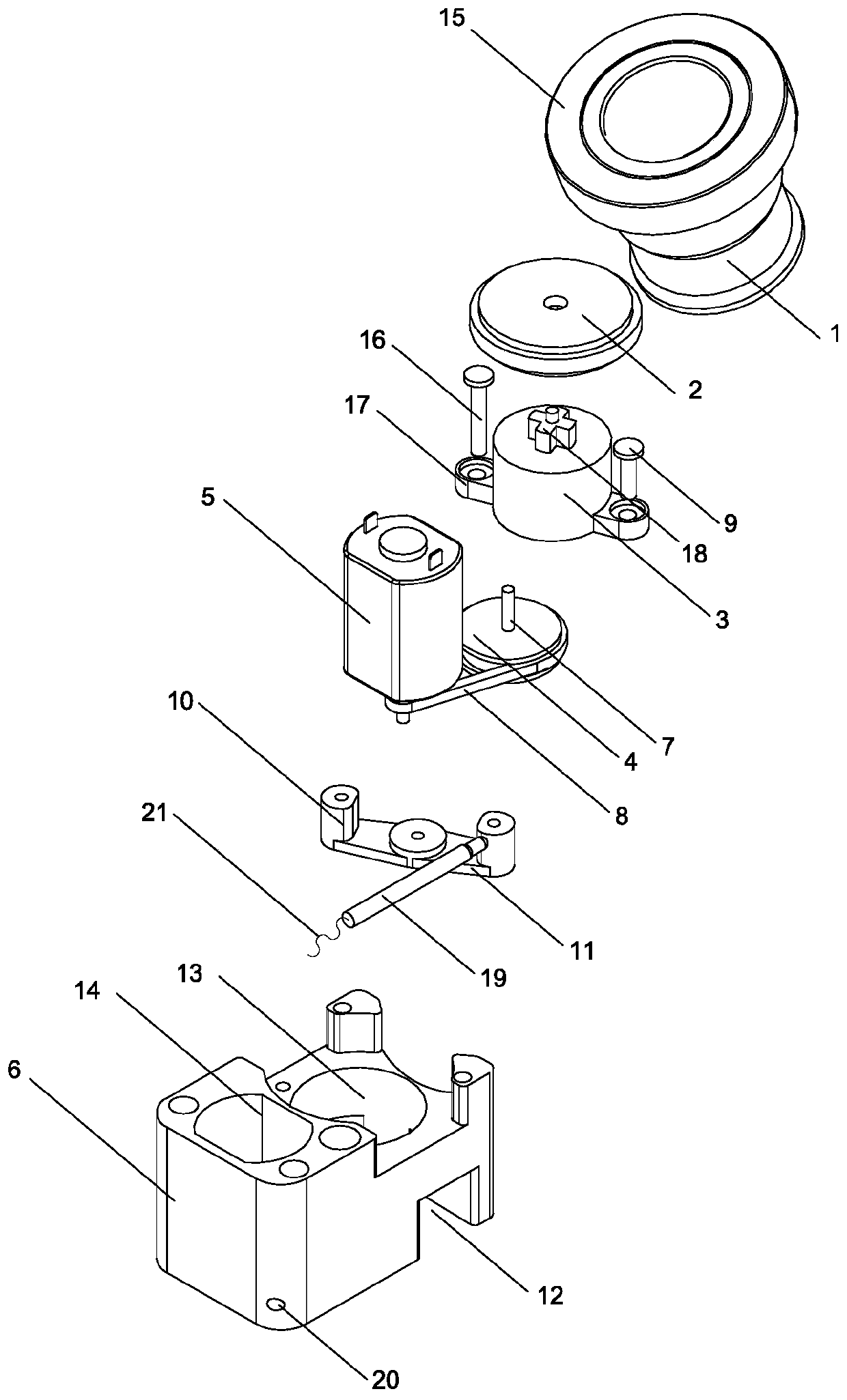 Power device for driving lens barrel of projection lens group to rotate