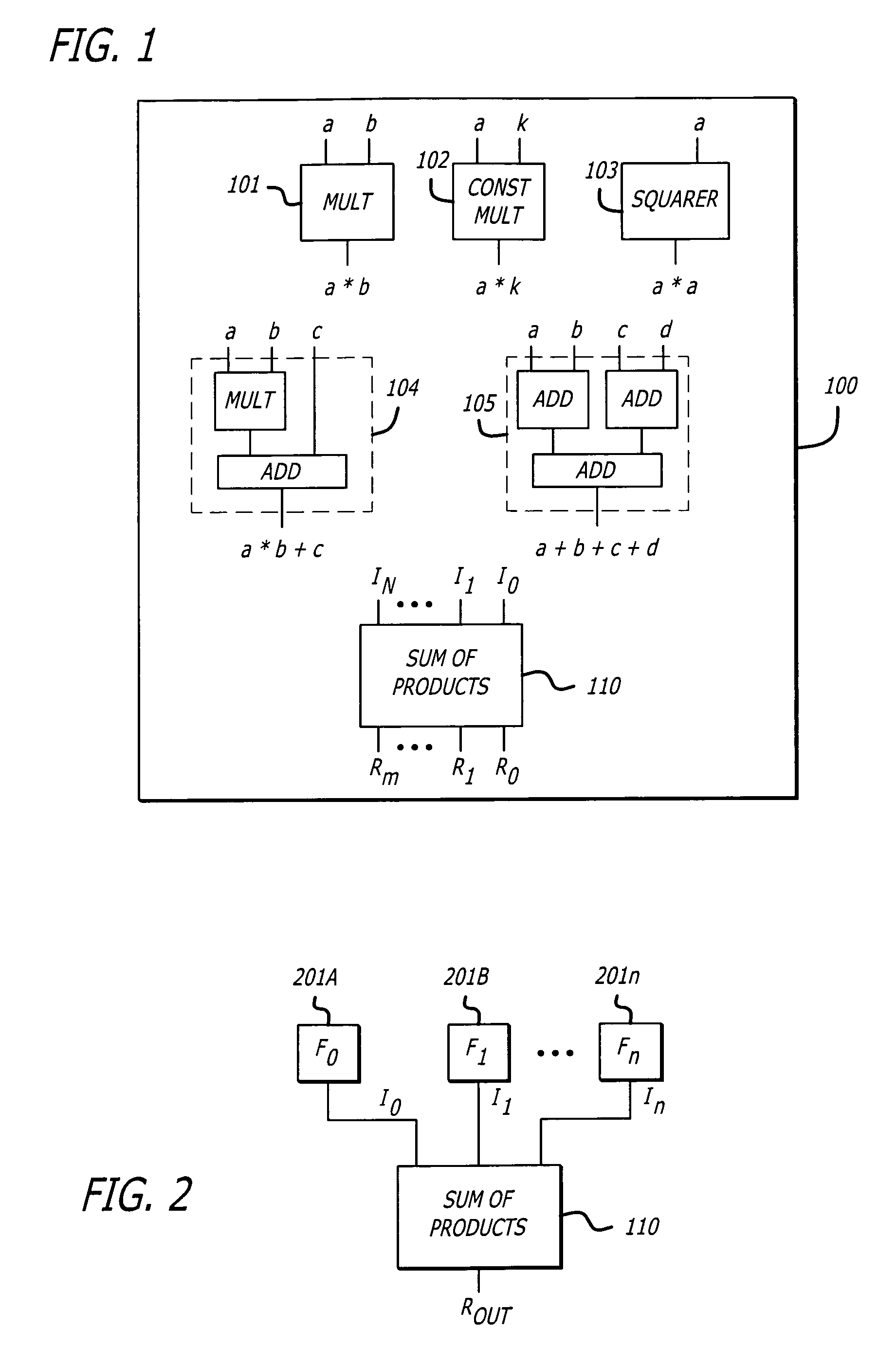 Timing driven synthesis of sum-of-product functional blocks