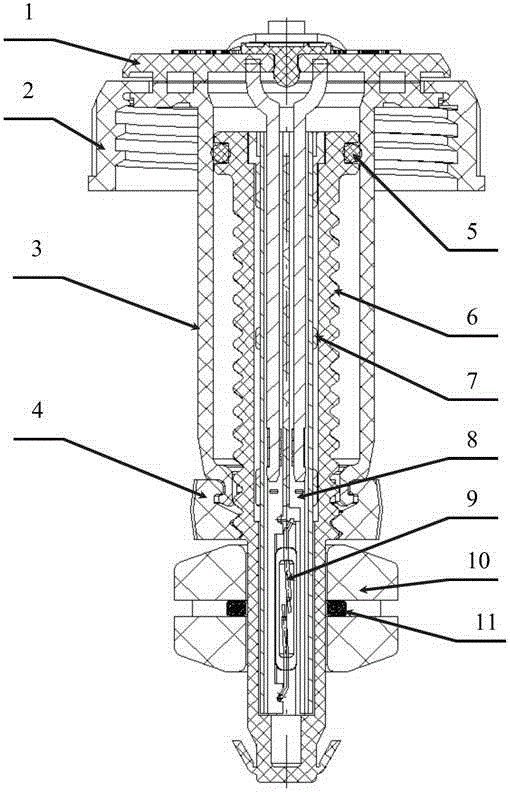 Alarm height-adjustable liquid level sensor assembly with liquid storage tank cover