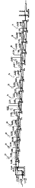 Physicochemical treatment and artificial wetland combined treatment system for sewage treatment of residential area