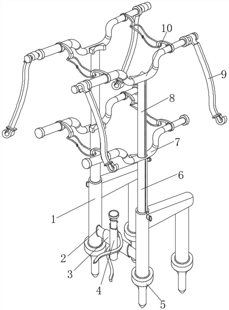 Jackfruit double-layer branch pressing, dwarfing and shaping equipment and using method thereof