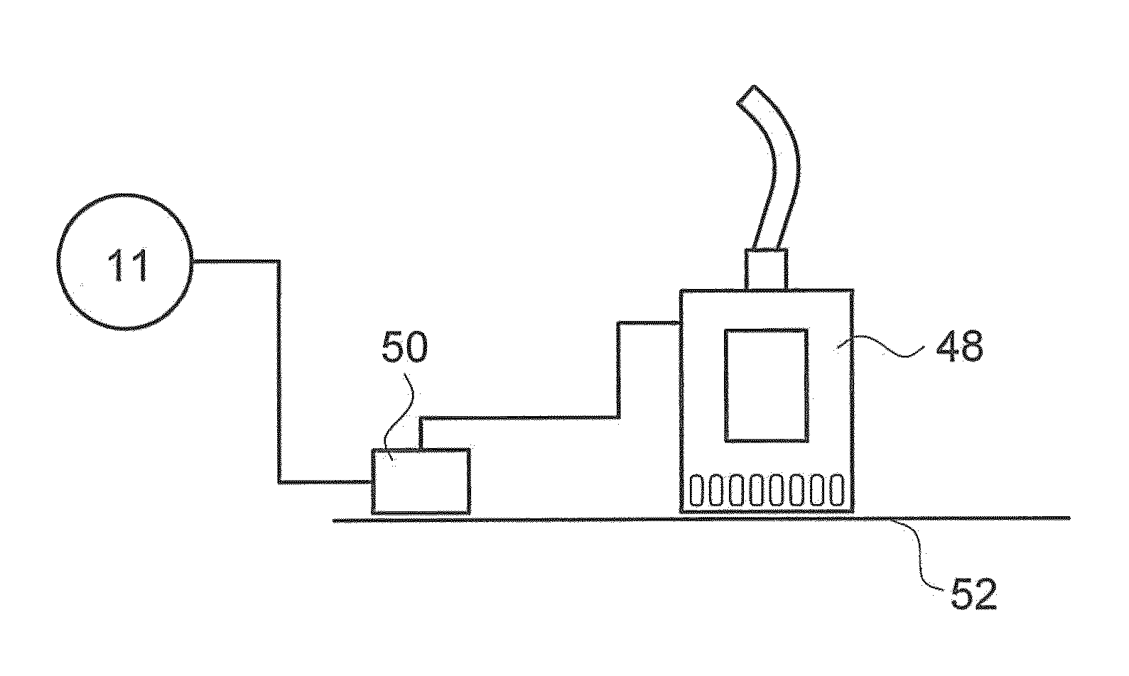 Sensor for switching a pump on and/or off