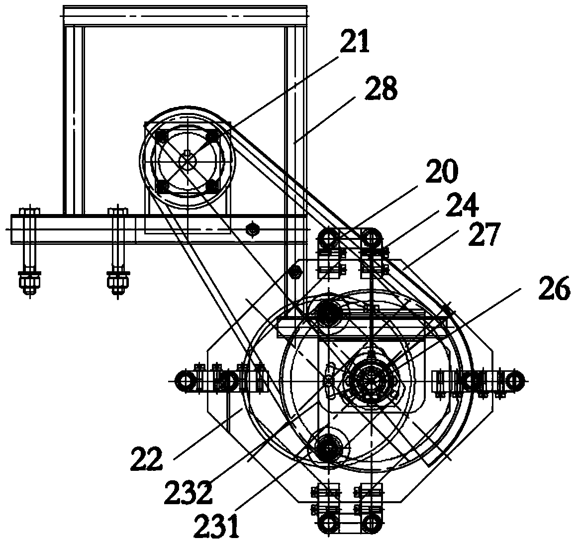 High and thick-stalk crop harvester