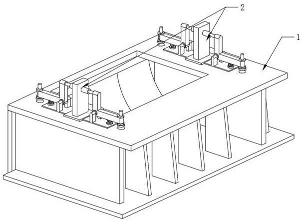 Convenient-to-fix test tool for locomotive ventilator vibration detection