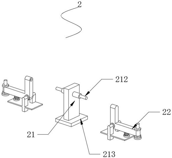 Convenient-to-fix test tool for locomotive ventilator vibration detection