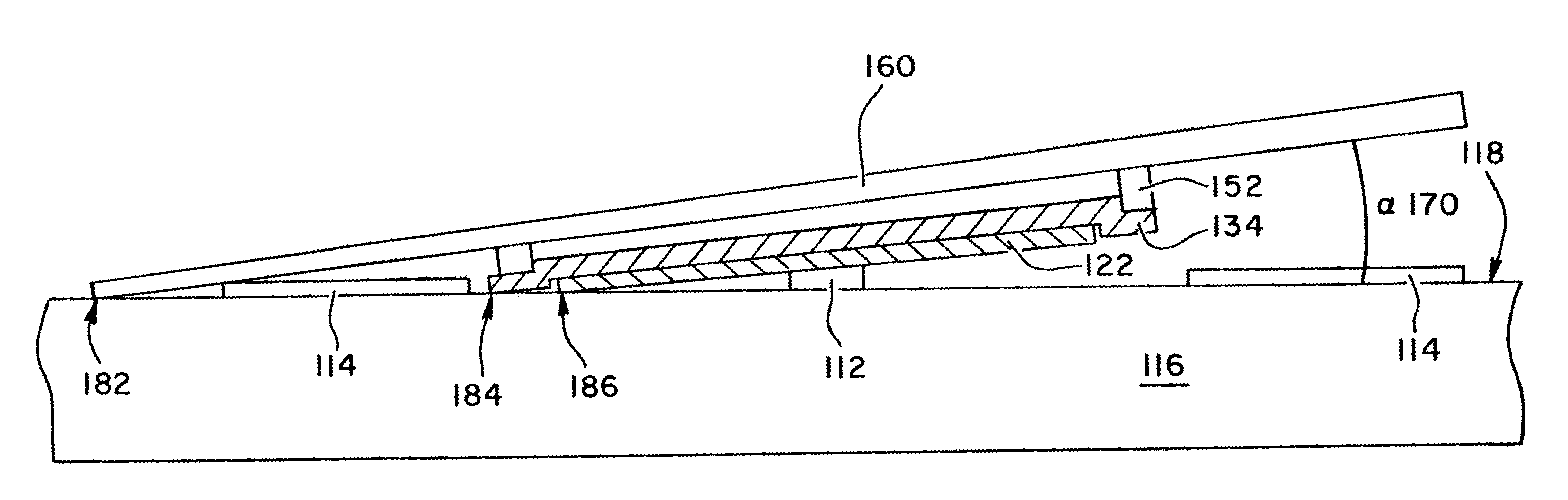 Hidden flexure ultra planar optical routing element