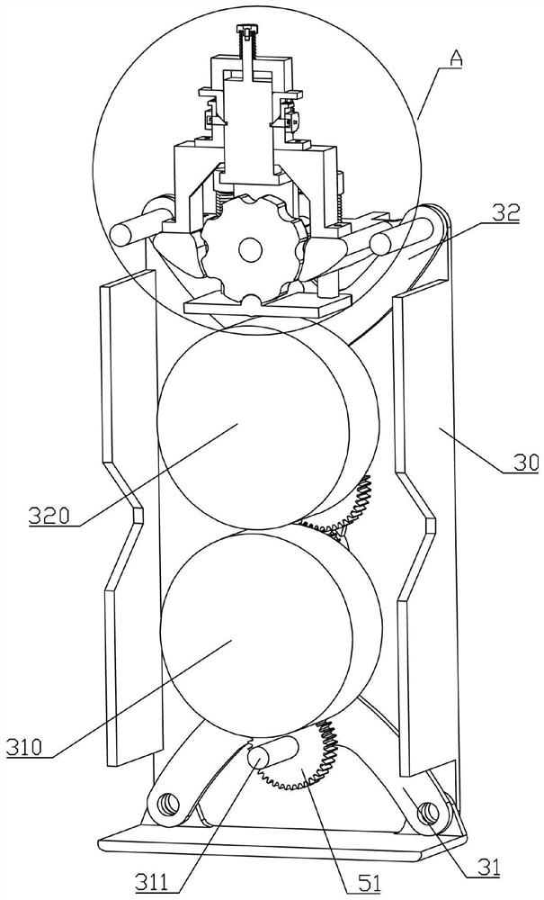 Rotary adjusting type cigarette paper ink explosion testing device