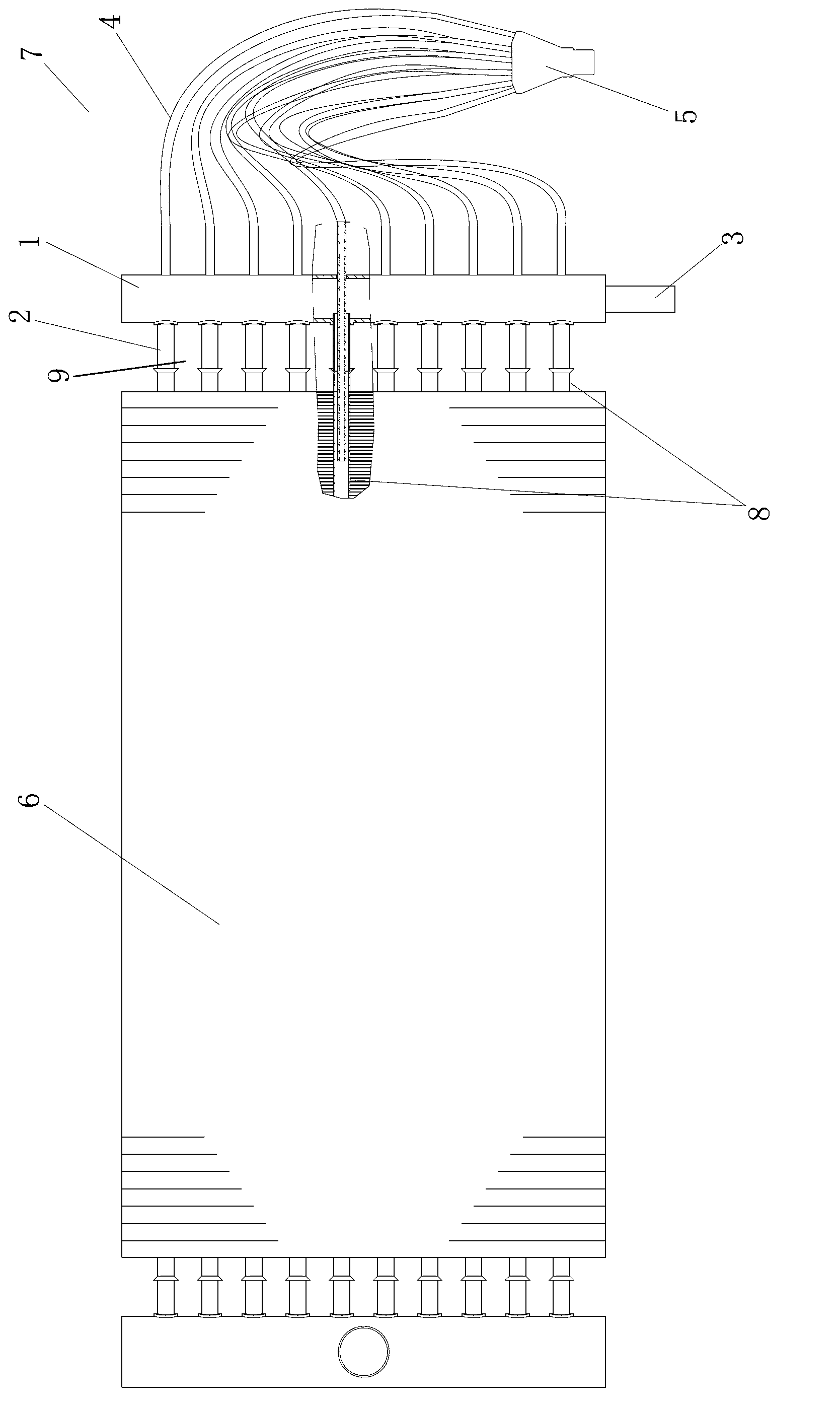 Air heat exchanger for air conditioner