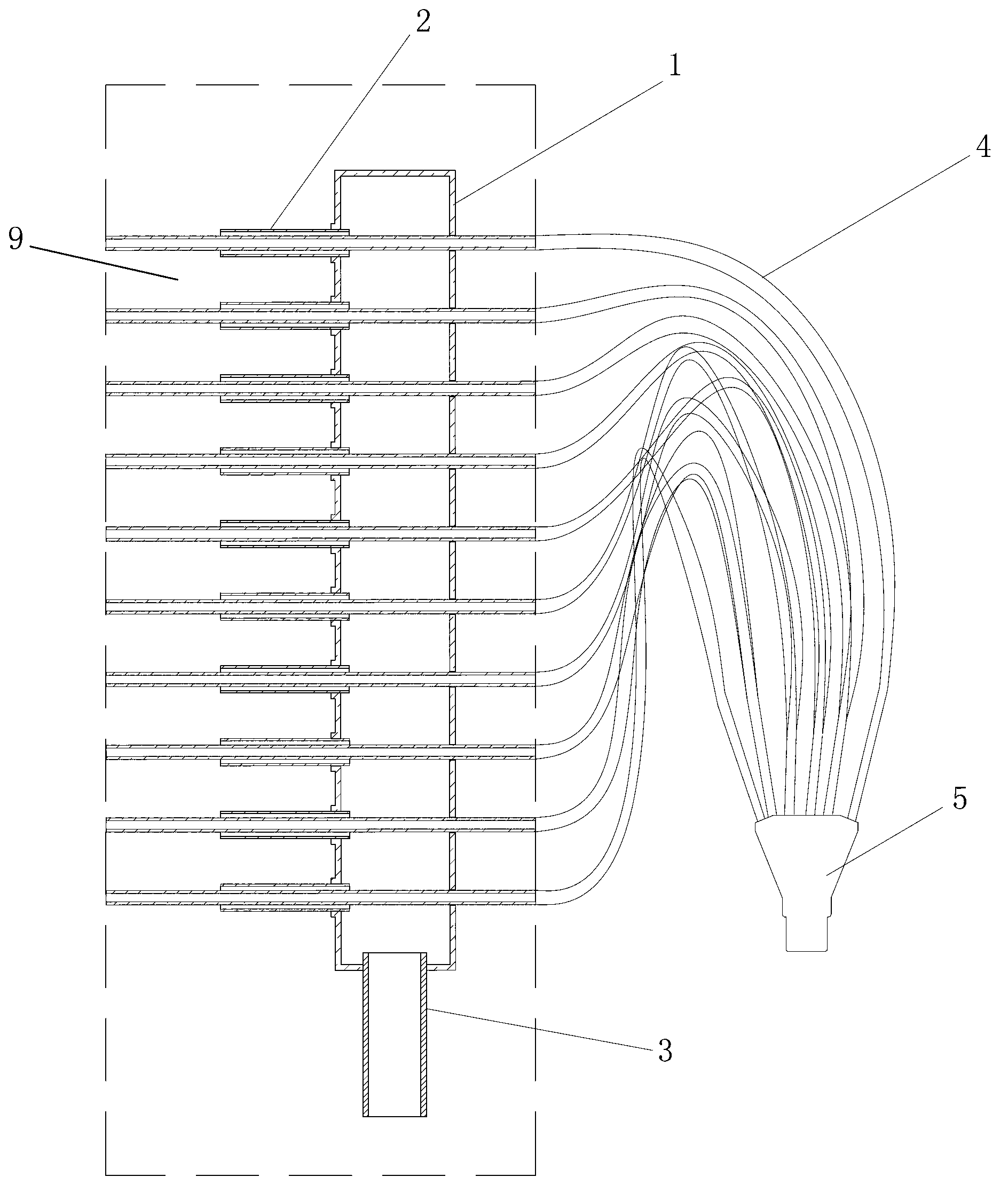 Air heat exchanger for air conditioner