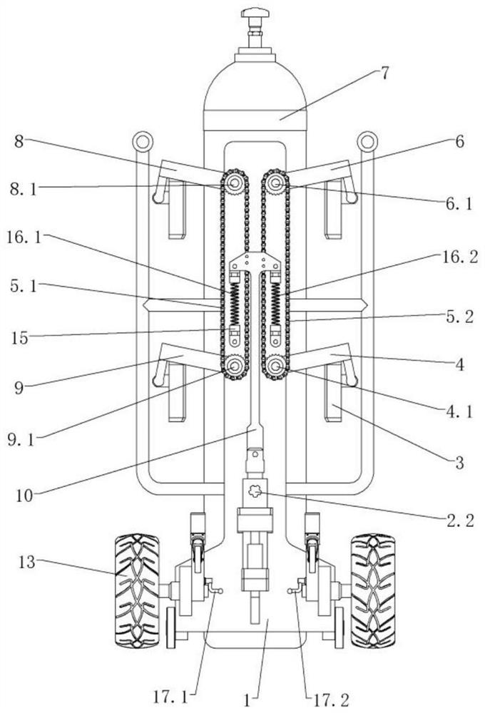 Medical oxygen cylinder carrier convenient to load and unload