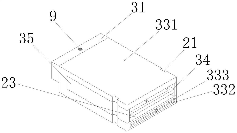 A high-temperature disinfection device for tableware based on vertical disinfection of kitchenware