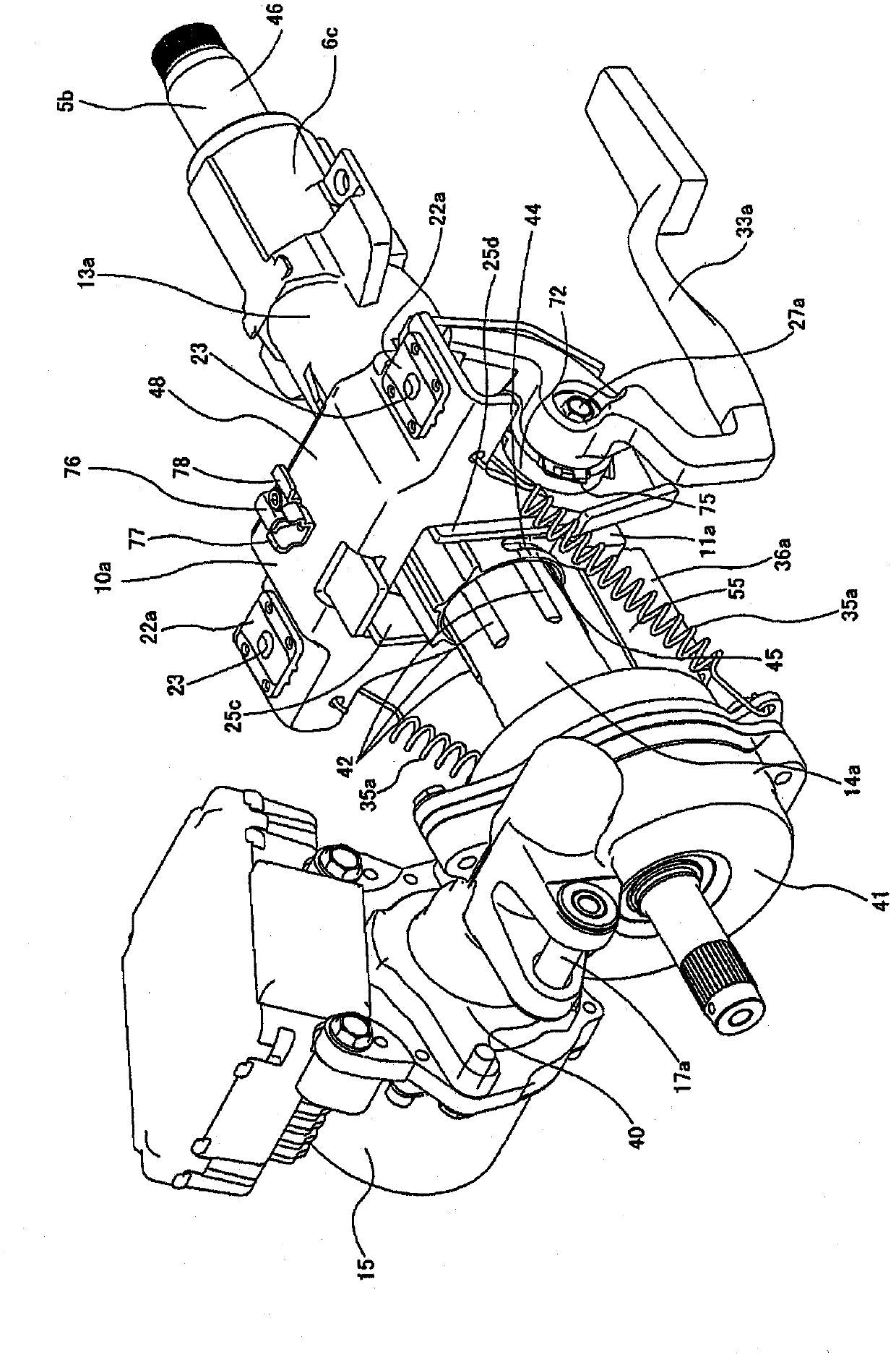 Shock-absorbing steering device