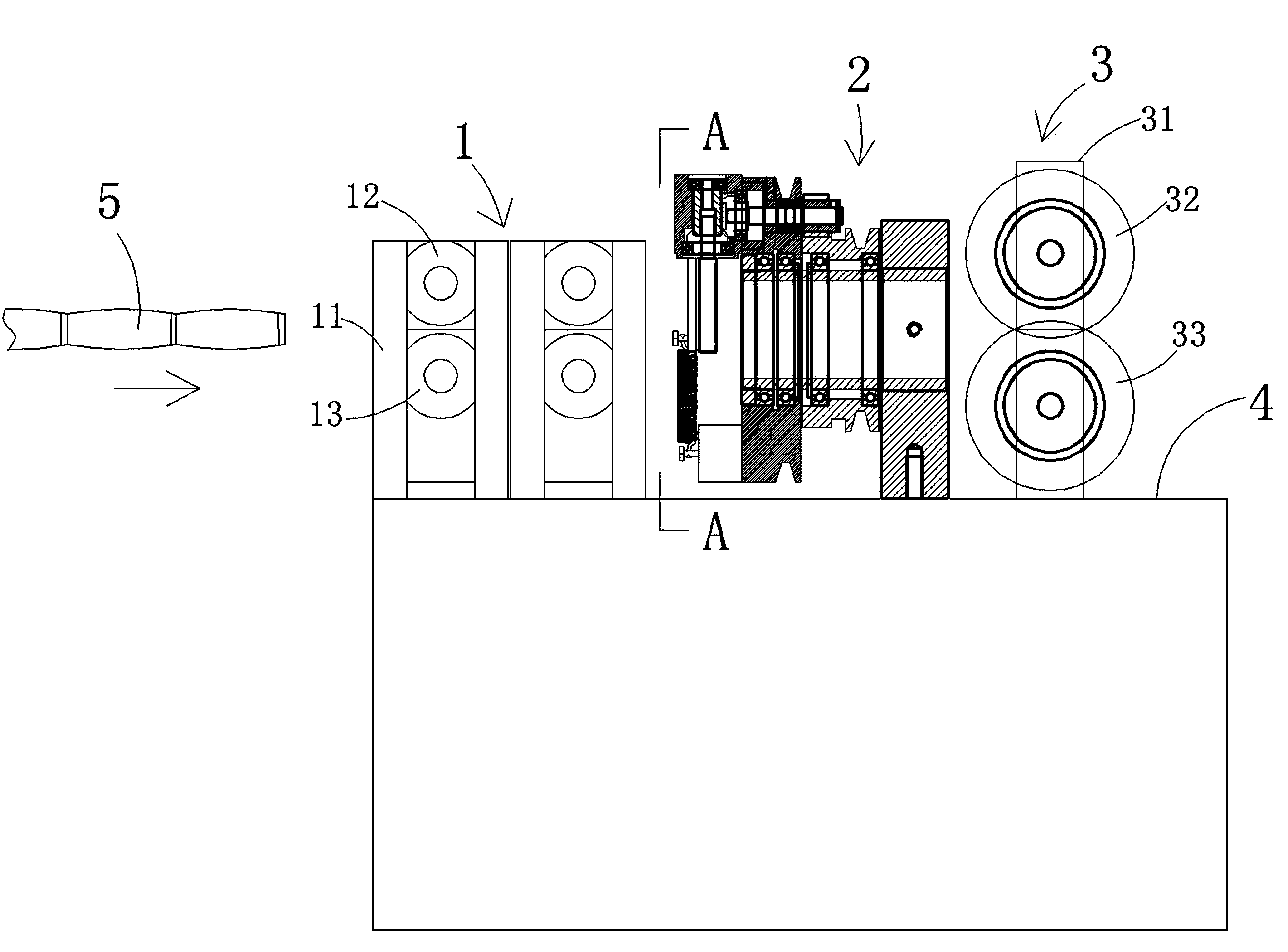 Peeling machine for sugarcanes