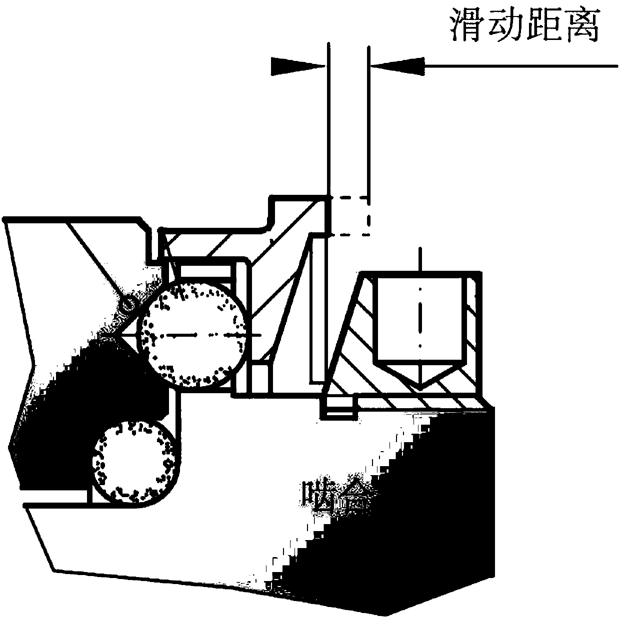 Linear displacement override rod structure and method thereof