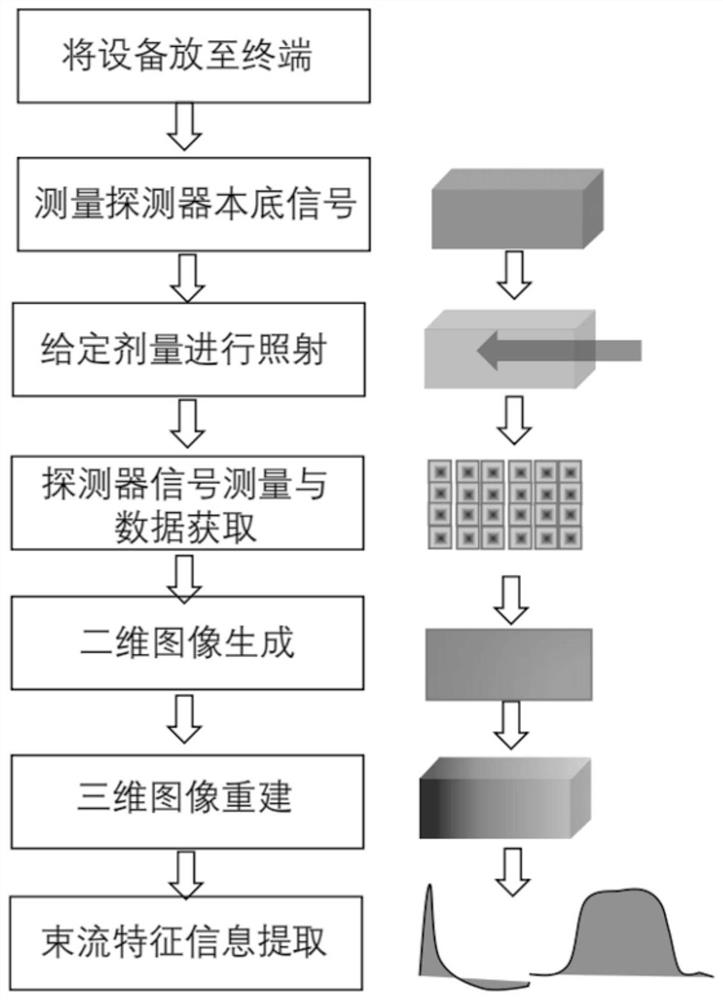 Particle therapy rapid quality assurance measurement method and dose distribution measurement device