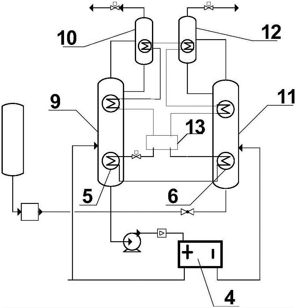 High pressure proton membrane water electrolysis device and method