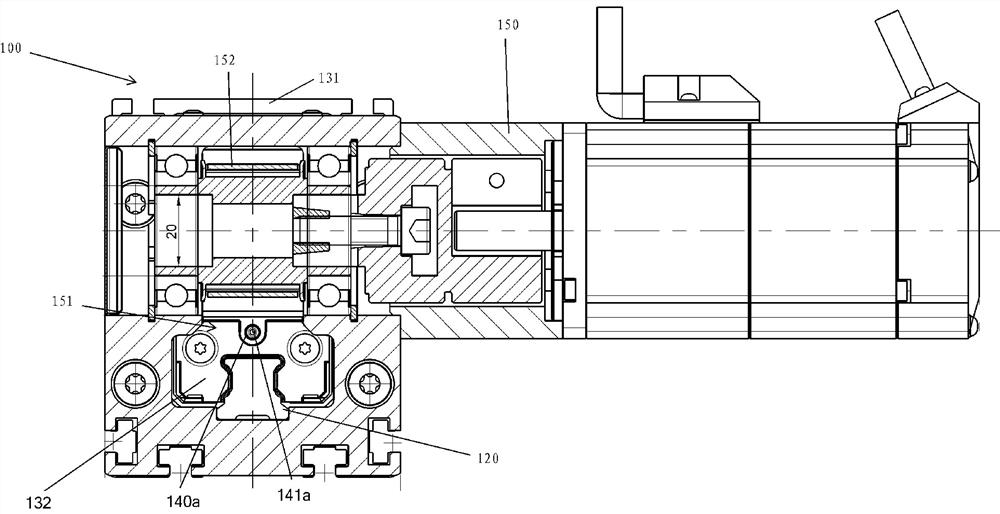 Linear slide table and its linear module