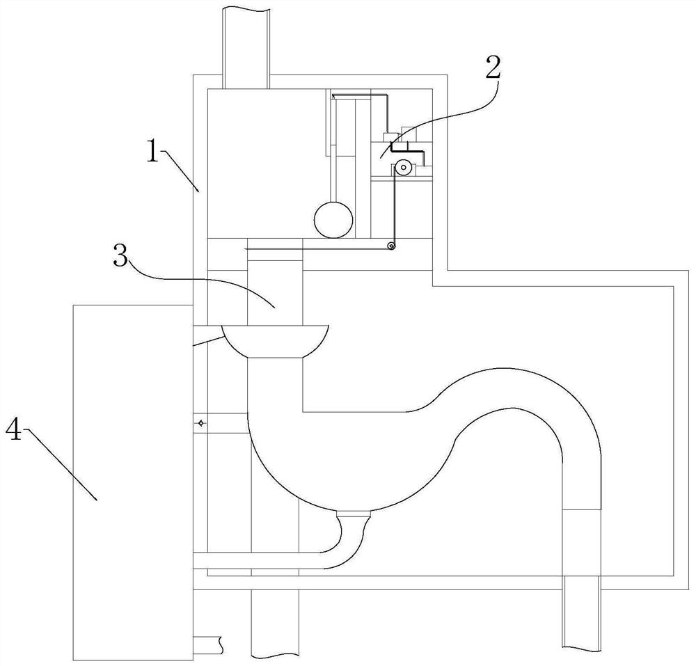 Municipal drainage rainwater and sewage diversion treatment device