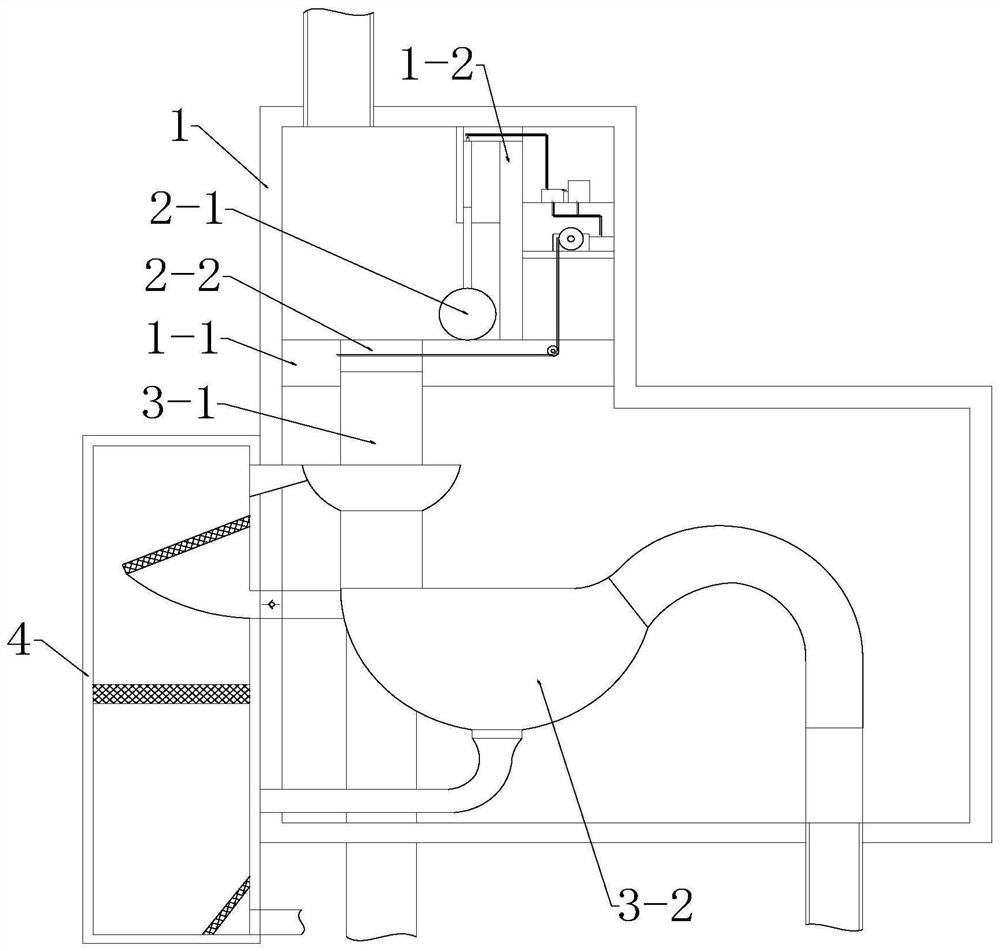 Municipal drainage rainwater and sewage diversion treatment device