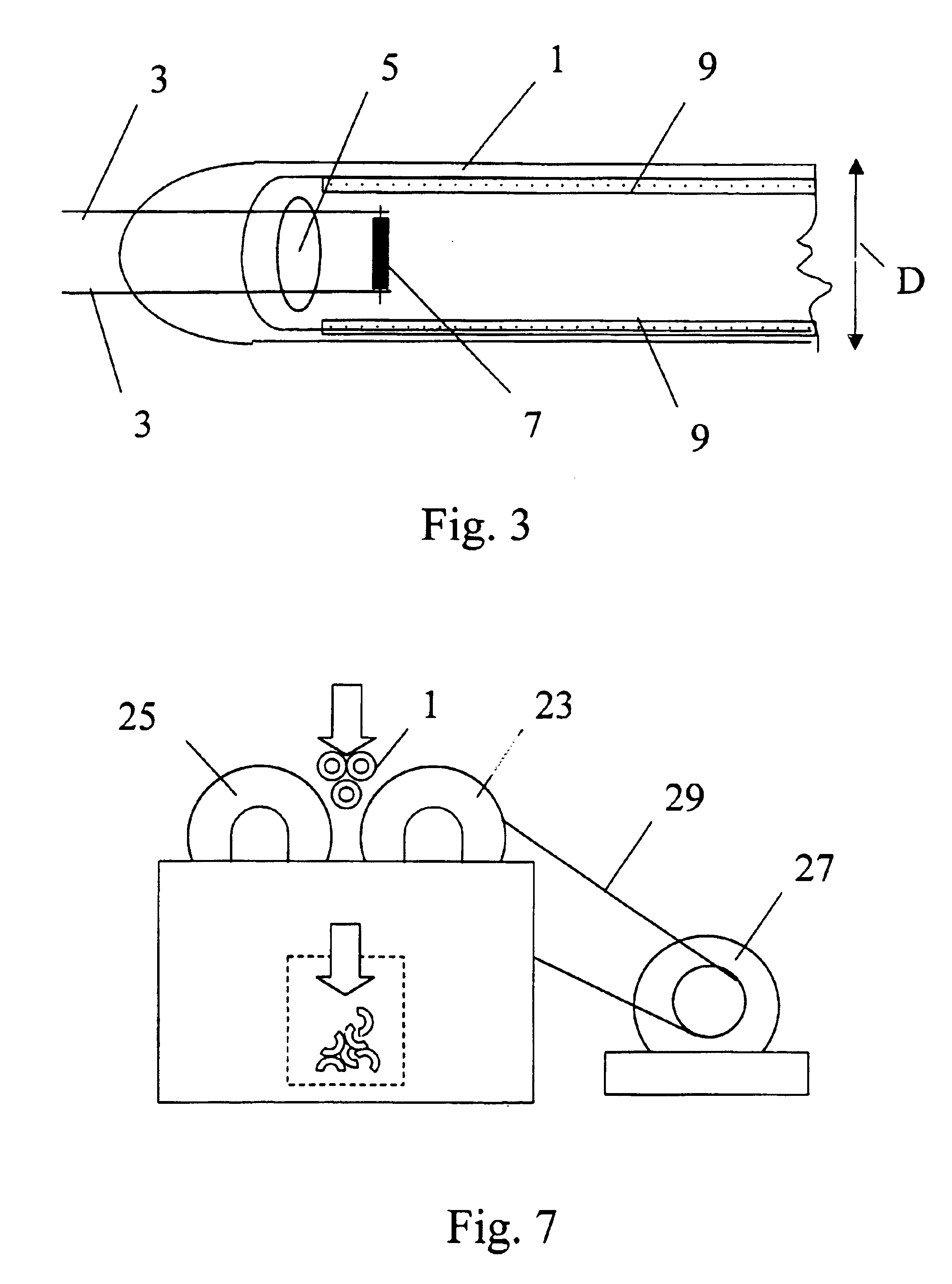 Method for recovering fluorescent material from faulty glass bodies of discharge lamps