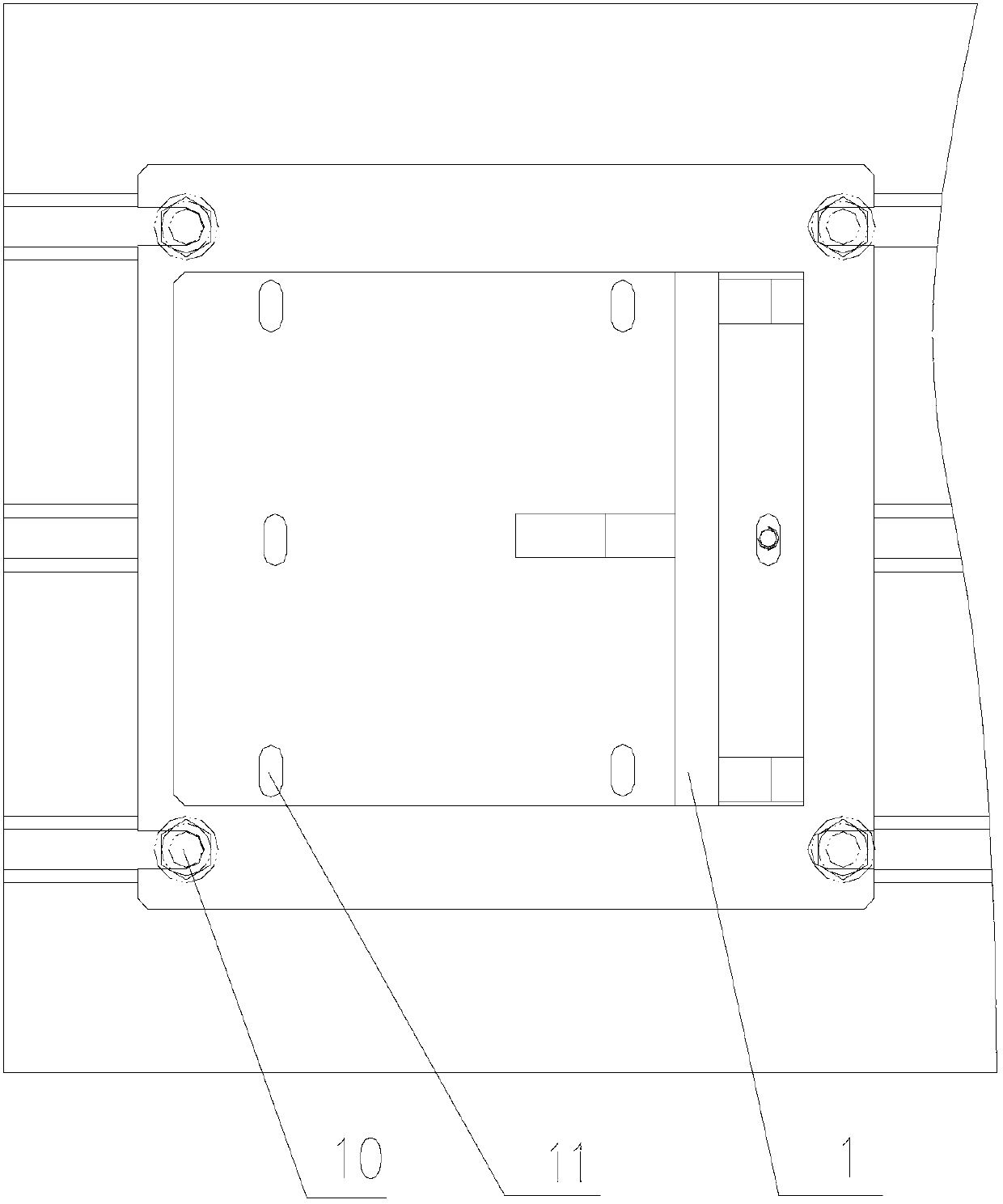 Motor performance testing device with high-strength equivalent weight support